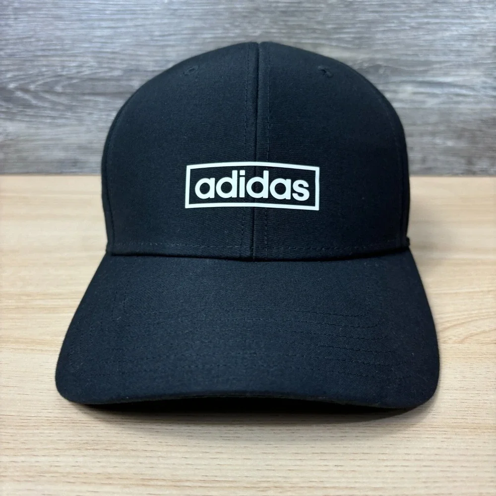 Adidas Hat Cap Strap Back Black Performance Climalite Adjustable‎